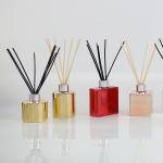 Electroplating Bottle Home Scent Diffuser / Luxury Reed Diffuser With Customized
