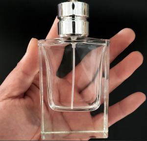 Wholesale Clear High Cap Glass Aluminum Empty Perfume Spray Bottle 50ml from china suppliers