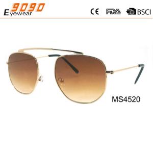 Wholesale Classic fashion style sunglasses ,made of metal frame ,suitable for men and women from china suppliers