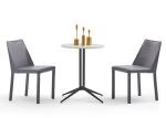 Saddle Wrought Iron Dining Chair In Coffee Shop Restaurant