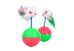 Tumbler Shape Interactive Cat Ball , Cat Toy Moving Ball Funny Weight 50g