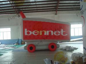 Wholesale Light Weight Red Inflatable Product Replicas Shopping Cart On Wheels from china suppliers