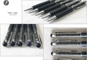 Wholesale 2014 Hot! Crystal pens - metal ball pen -dark green color from china suppliers