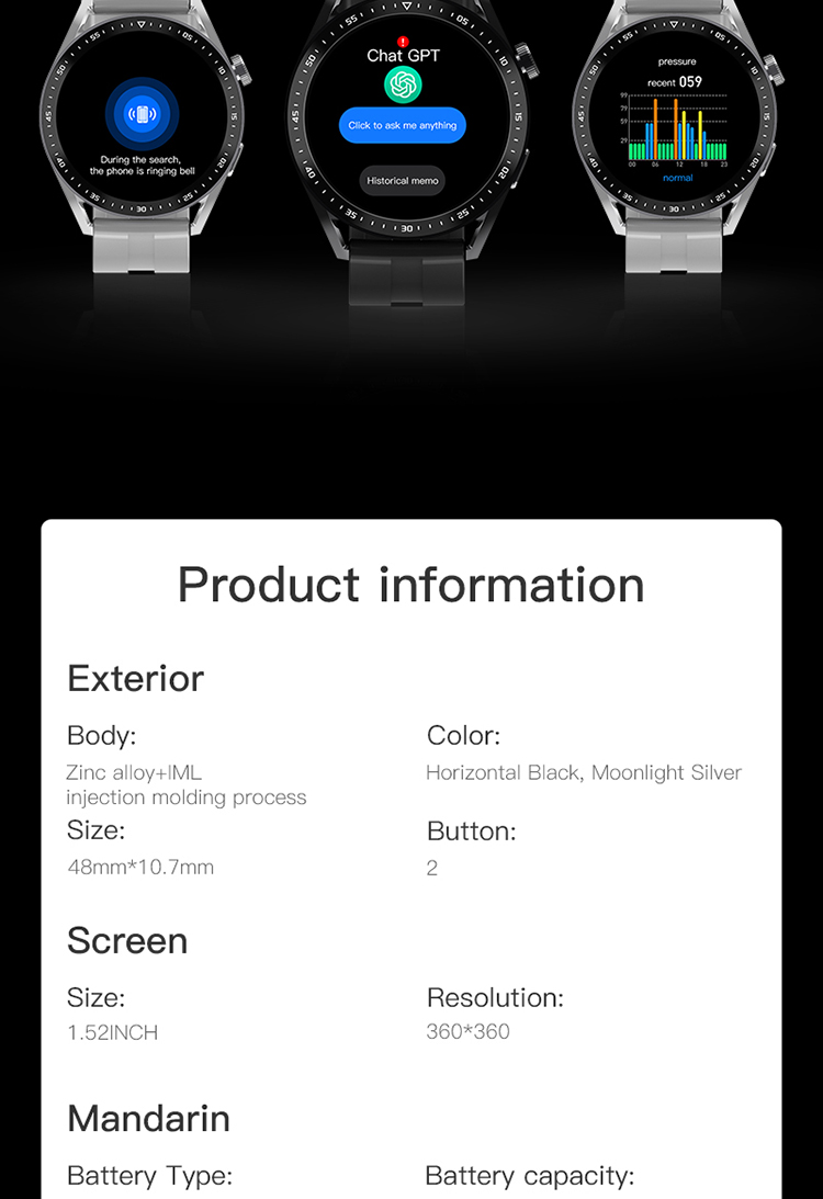 Pro Smart Watch Hombre Heart Rate Blood Pressure Health Monitoring NFC Pro Tracker Smartwatch for Women Men