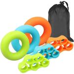 Silicone Hand Grip Strengthener Finger Exerciser Grip Strength Trainer NEW