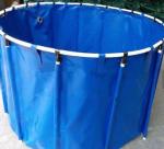 PVC Coated Customized Tarpaulin Fish Tank , 3200L Cold Resistance Fish Tank