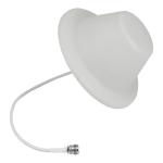 N Female White RG58 Cable 700MHz-2700MHz 5dBi Ceiling Antenna For Repeater