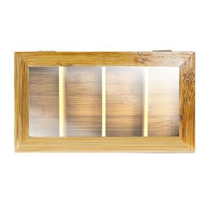 Wholesale oem organic bamboo wooden tea bag storage box with transparent acrylic lid from china suppliers