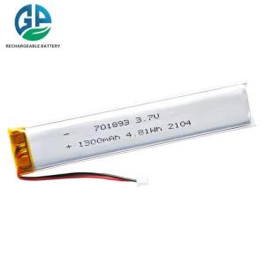 Wholesale High Discharge Rate Battery Full Capacity KC 701893 1300mAh 1050mAh 3.7V Rechargeable Lithium Battery from china suppliers