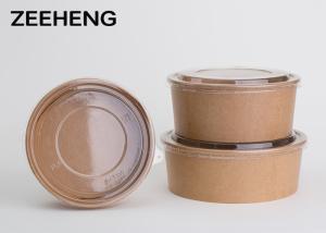 Wholesale Single Wall Recycled Disposable Kraft Paper Bowls , Pla Coating Paper Snack Bowls from china suppliers