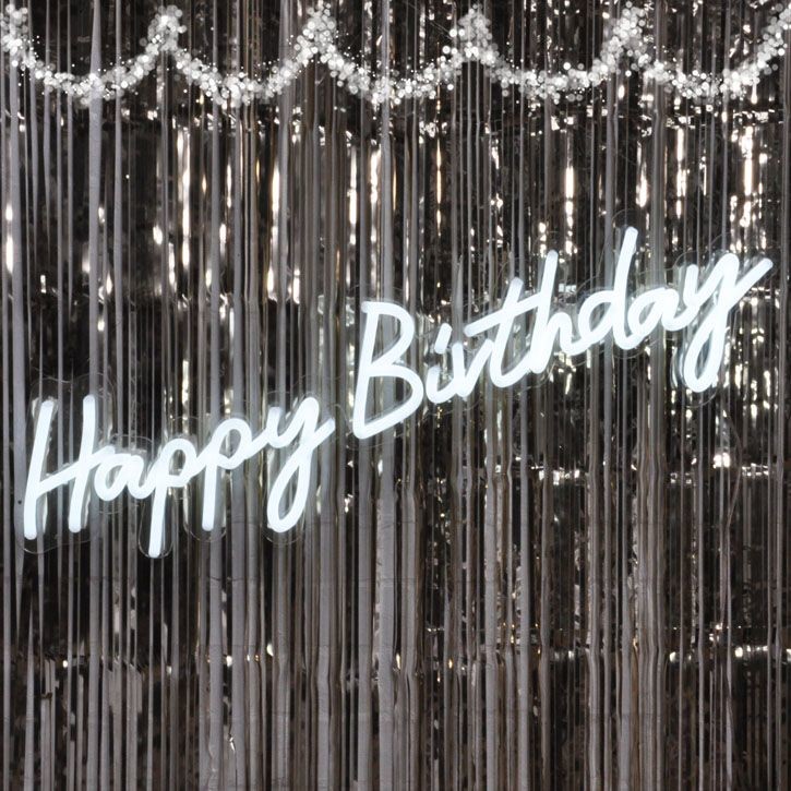 Cardboard Happy Birthday Signs Acrylic Letters Electronic Custom Neons Sign LED Customized Night Light