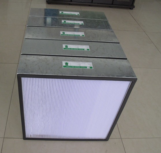 Metal Frame HEPA Filter With Paper Separator For Clean Room Air Shower , Air Handling Unit