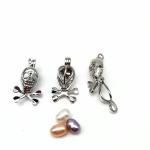 DIY Locket Pendant Oyster Pearl Cage Bead and Essential Oil Diffuser Jewelry