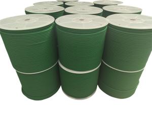 Wholesale Custom Rough Round Polyurethane Belt Anti Static 88 A Hardness Green Color from china suppliers