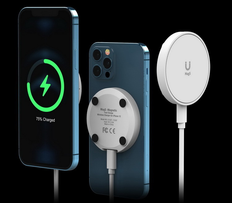15W Universal Magnetic Wireless Charger Stand Pad Portable
