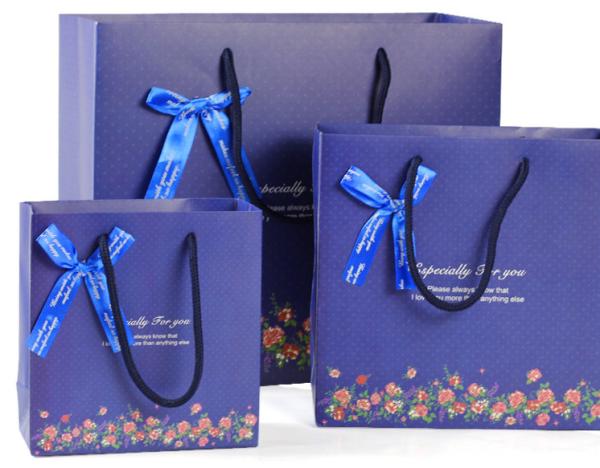 Floral Gift Bag Fashion Bags Paper Bags Plus Print Wholesale Custom-made