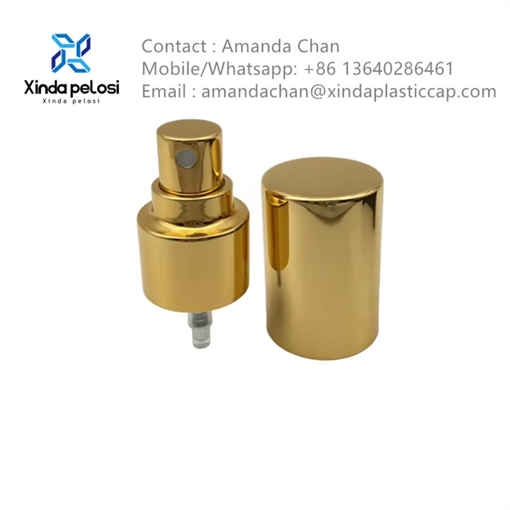 Finger Pump Sprayer Stamping Bottle Caps Screw Spray Pump For Perfume Bottle
