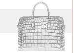 Crocodile Messenger Ladies Men'S Black Leather Laptop Briefcase Bag