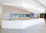 Acrylic Service Hospital Reception Counter Good Impact Resistance