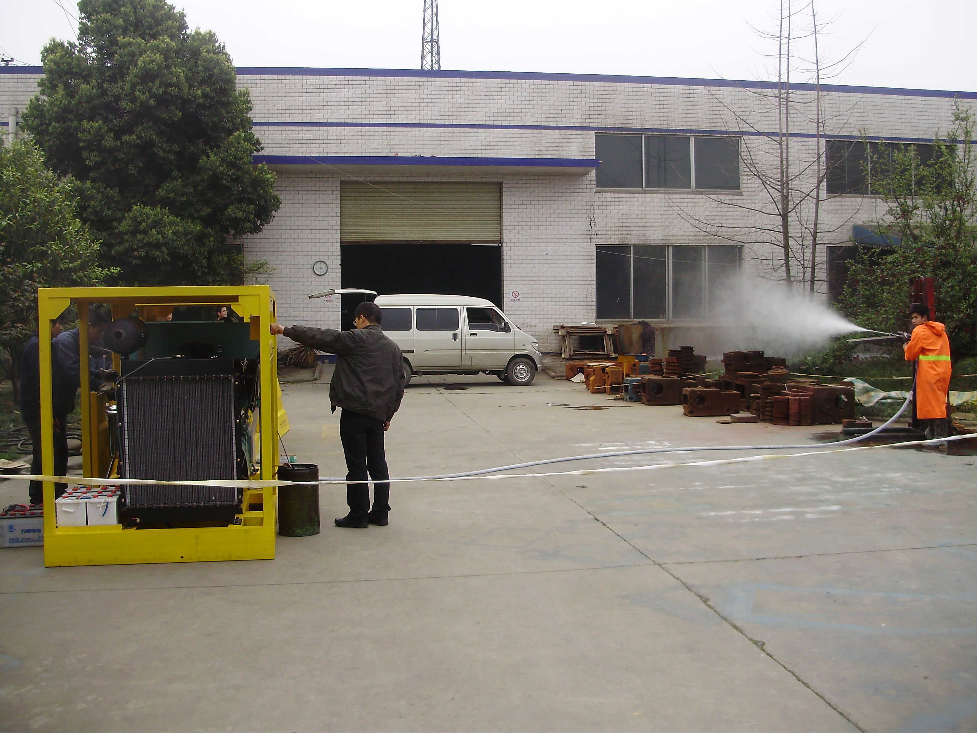 Ship Cleaning High Pressure Triplex Plunger Pump 1500 Bar Hydro Blaster Pump