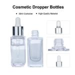 60ml Blue Cosmetic Dropper Bottles For Foundation Bottle Cosmetic Packaging