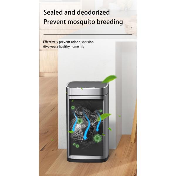 Living Room High-end Light Luxury Modern Induction Toilet with Cover Simple Smart Household Trash Can