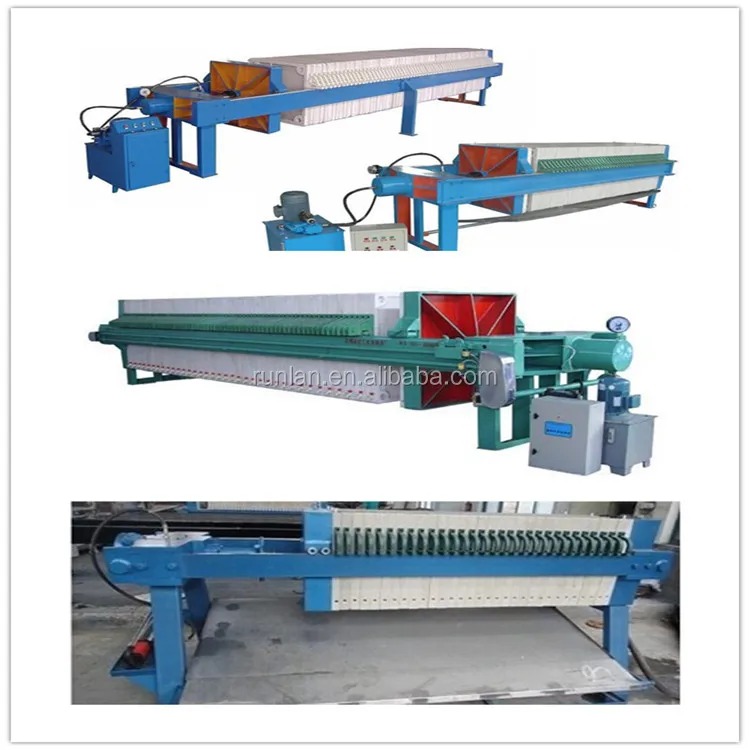 5.5kw Semi-automatic Hydraulic Plate and Frame Sludge Oil Filter Press Machine for Durable