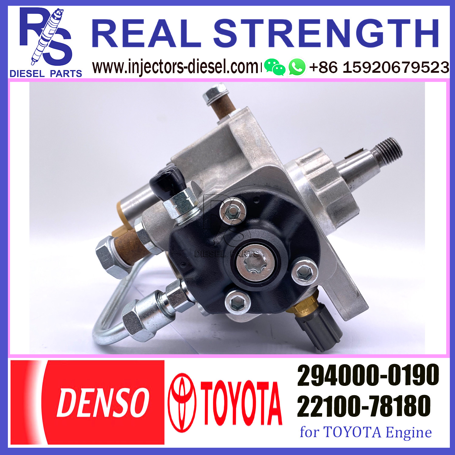 DENSO diesel HP3 originale 294000-1500, 294000-0190, 22100-E0284, 22100-78183 for TOYOTA