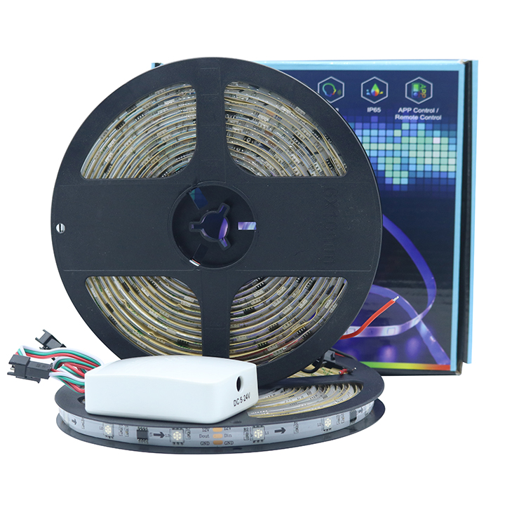 10m Waterproof Tuya Magic Dreamcolor LED Strip Lights 12v Ws2811 Rgb 5050