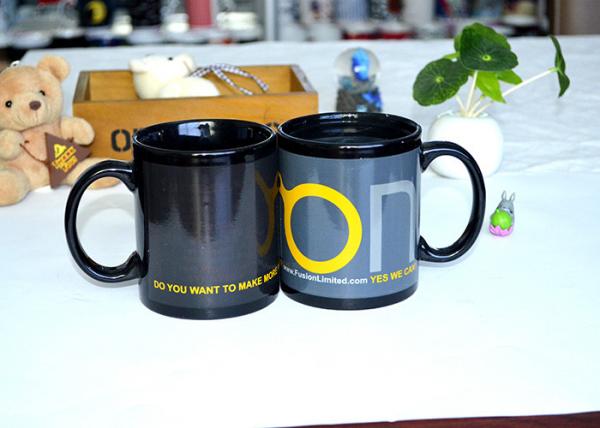 Quality Fashion Ceramic Printed Magic Coffee Mug , Color Changing Heat Sensitive Mug Custom for sale