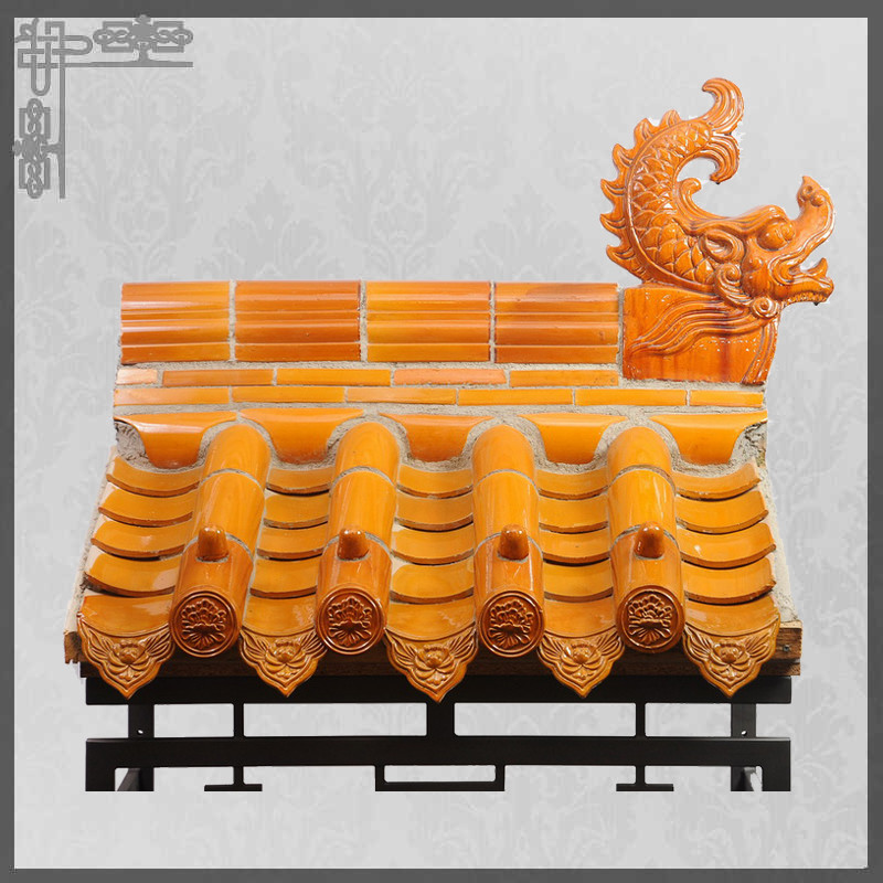Japanese pagoda roof materials ceramic glazed tiles