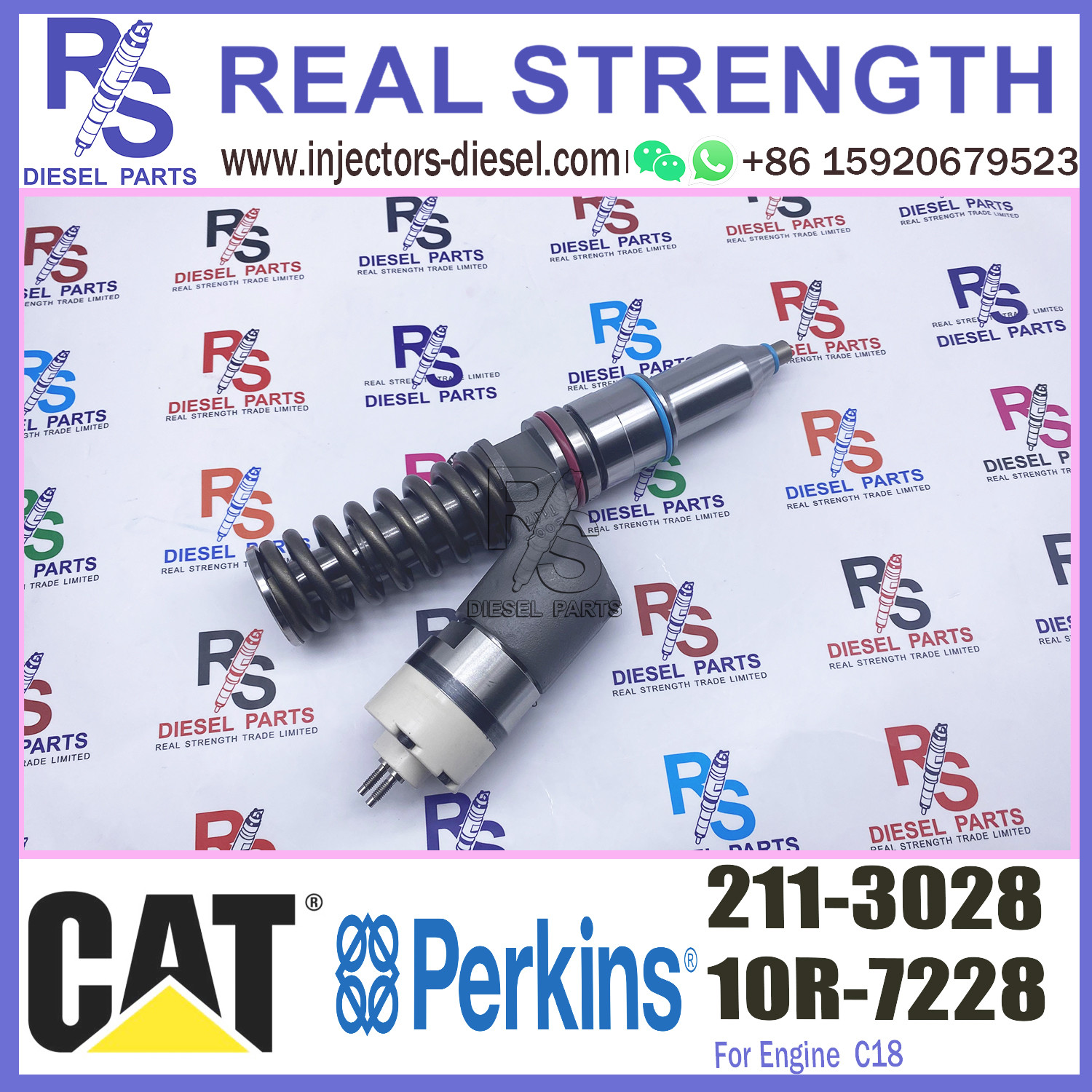 2113028 211-3028 Diesel Fuel Injector 2010565 201-0565 10R7228 10R7228 For Caterpillar Engine 3406E C15 C18 C27 C32
