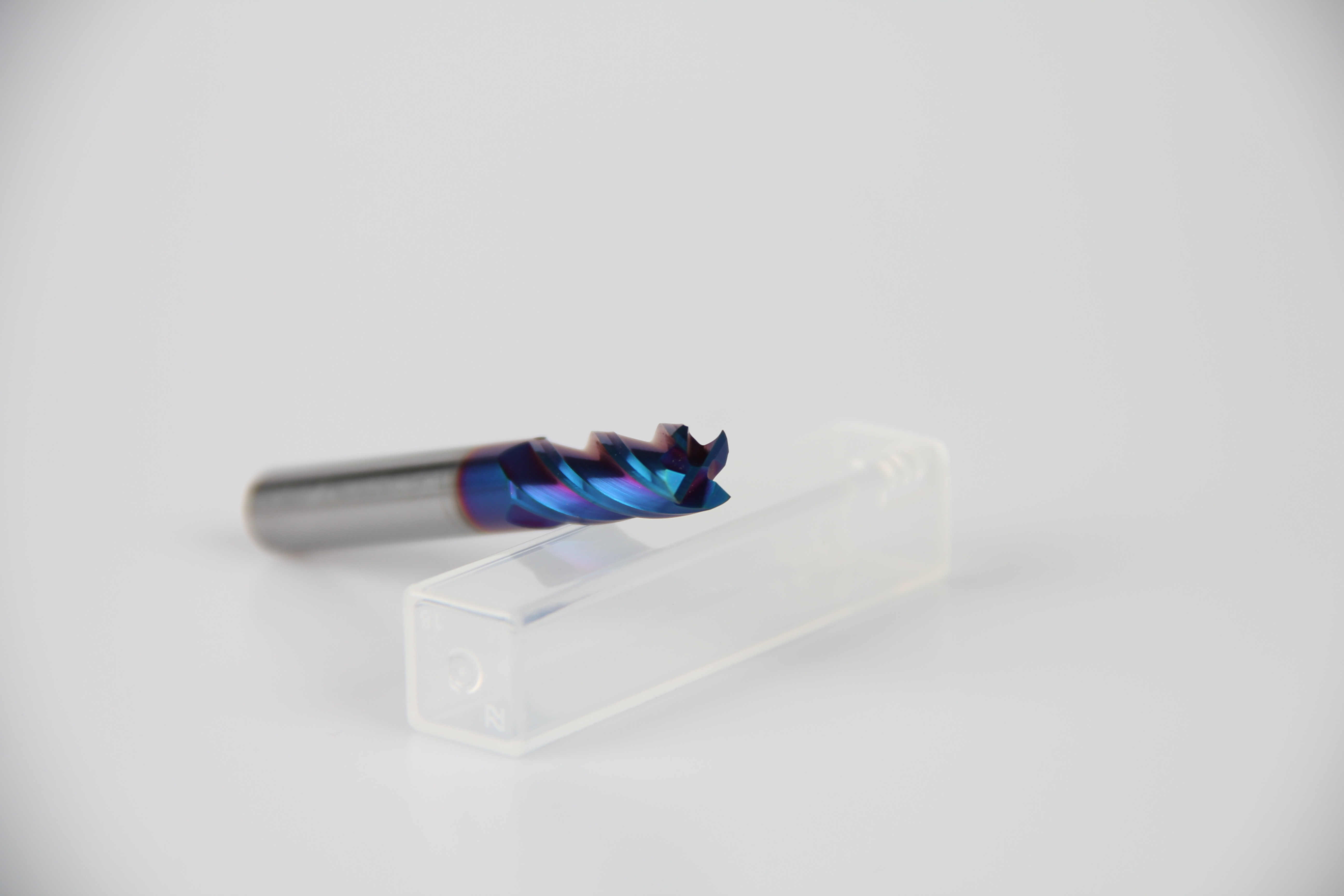 Nano Blue Coating Flat Carbide End Mill For Stainless Steel 2/ 4 Flute