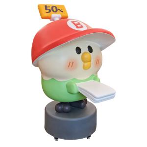 Wholesale Cute Outdoor Fiberglass Cartoon Sculpture Resin Chick Statue from china suppliers