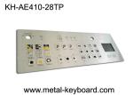 IP65 Dustproof Rugged Industrial Metal Stainless Steel Keyboard With Touchpad