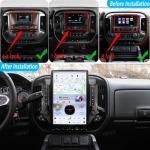 VIKNAV 14.4'' Car Radio For Chevrolet Silverado / GMC SIERRA 2013-2018 （Black）