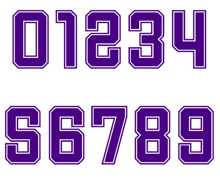 Custom Iron On Jersey Number Heat Transfers Football Jersey Letters And Numbers