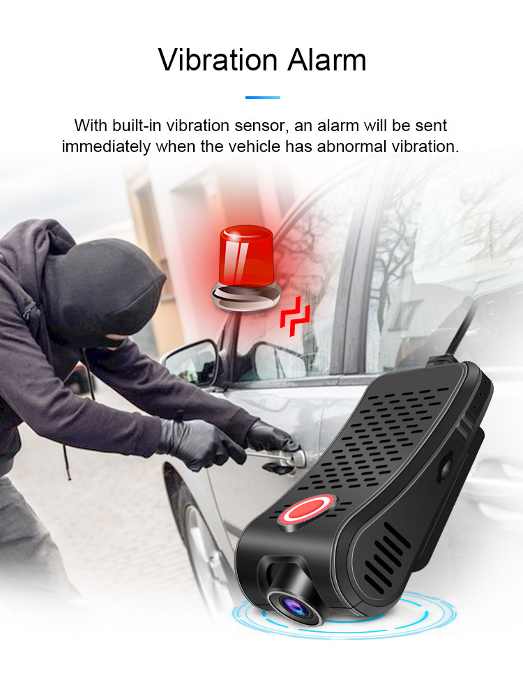 Vehicle Black Box 4G Dashcam GPS Tracker with Two-Way Talk and Advanced Driving Assistance System 4GB DDR 512GB Memory