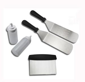 Wholesale 5PCS Restaurant Grade Griddle Spatula Set for Flat BBQ Grill Griddle Accessories Set from china suppliers