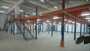 Wholesale Freestanding Metal Industrial Mezzanine Platform Blue Upright Fixed Mobility from china suppliers