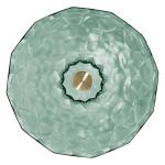 Light Green Color Crystal Glass Wash Basin Football Shape Countertop Basin Bowl