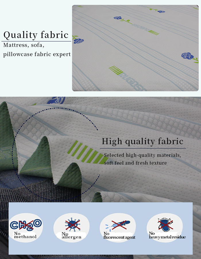 Jacquard Cotton Air Layer Mattress Latex Pillow Fabric Tear Resistant