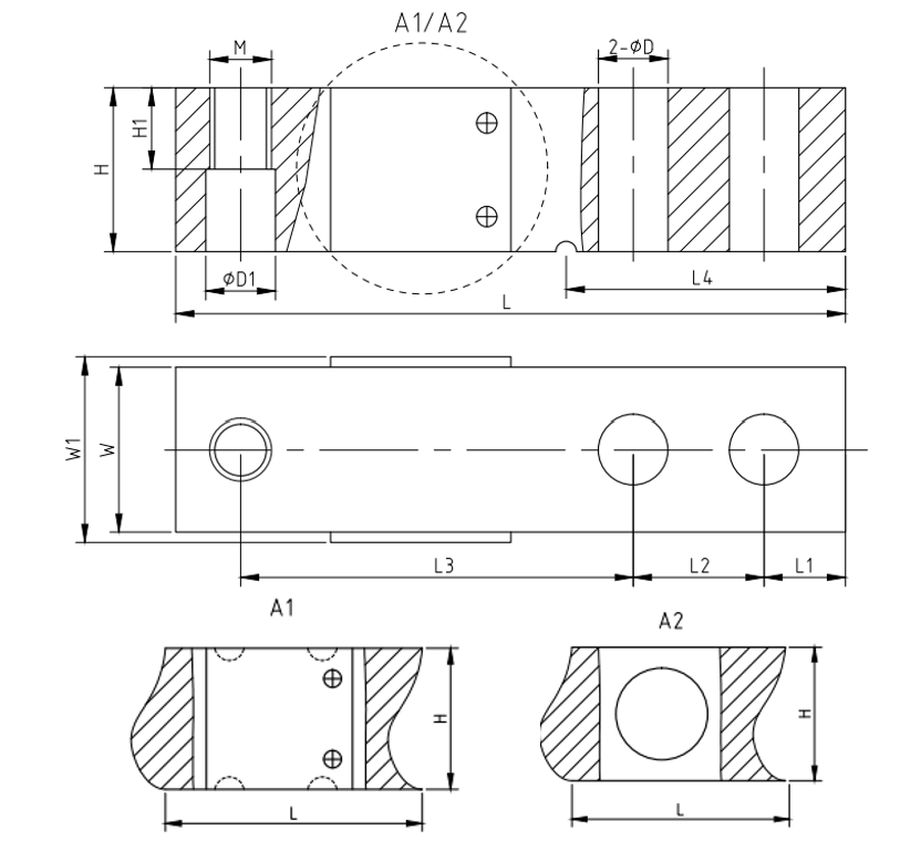 Forklift Scale Load Cell For Sale 5T Alloy Steel Stainless Steel Weighing Sensor