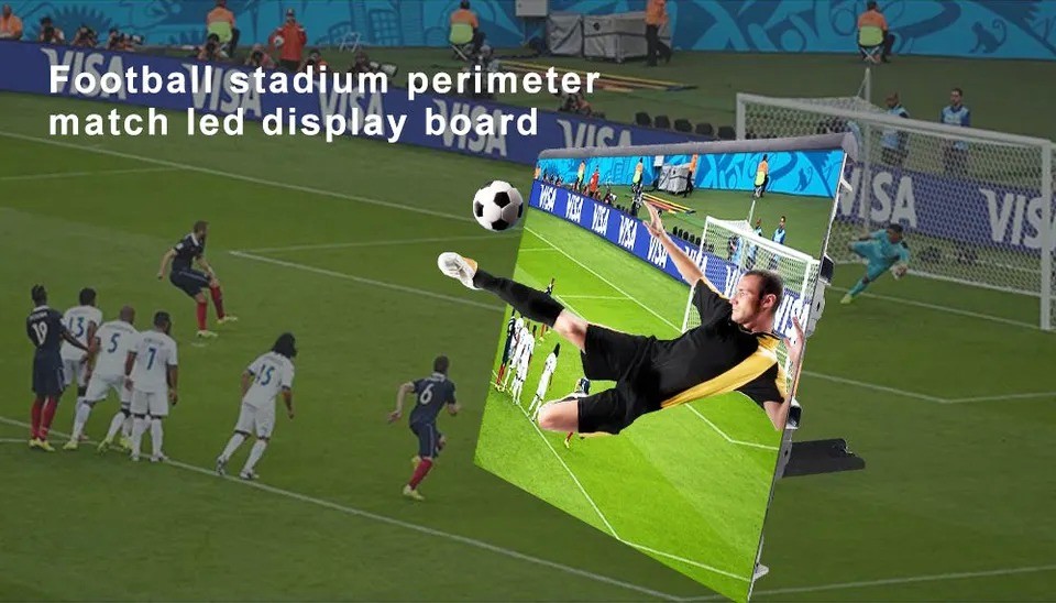 P10 Outdoor Sport Stadium Perimeter LED Display 960x960mm For Advertising
