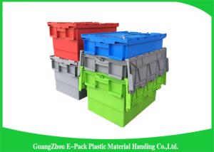 Wholesale Industrial Plastic Attached Lid Containers , 600*400mm Assorted Height from china suppliers