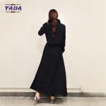 New fashion korean design black shirt dresses ladies clothes dress 2017 for