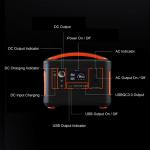 lifepo4 battery charge tragbare kraftwerk camping powerstation outdoor charging