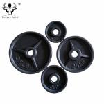 No Odor Fitness Weight Plates Eco Friendly Mateiial Gray Hammertone