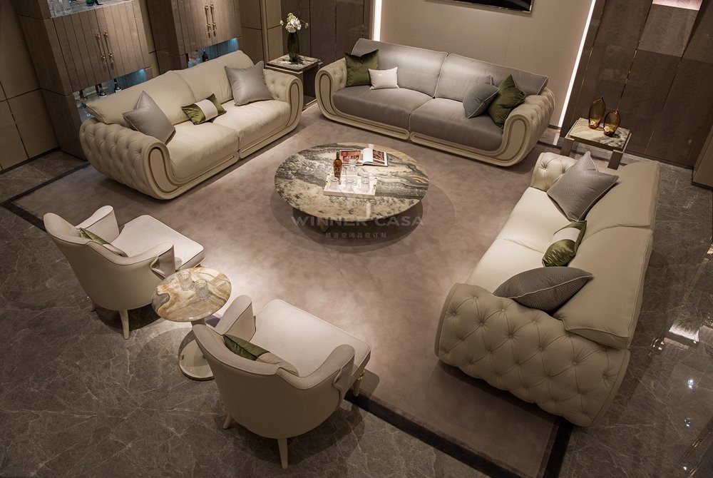 Stylish 1 Living Room 1Dining Room 2 Bedroom Luxury Italian Modern Home Furniture
