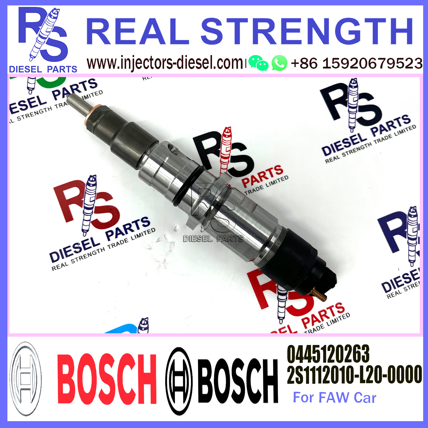 0445120263 2S1112010-L20-0000 Common Rail Injector Assembly For FAW XICHAI F5